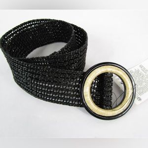 NWT Zara Knit Black Belt
